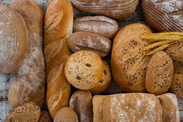 Obraz Different types of bread