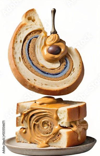 Obraz close up of a toast 