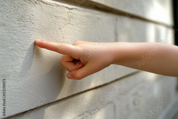 Fototapeta a hand that points at something