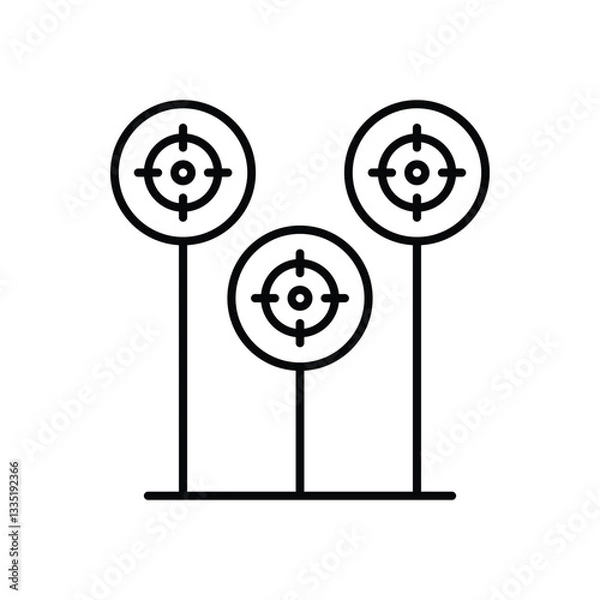 Fototapeta Target  Vector icon