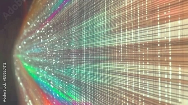 Obraz Dynamic Light Display Technology: A Futuristic Art Installation