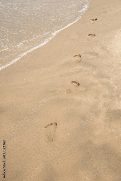 Obraz Footprints in sand