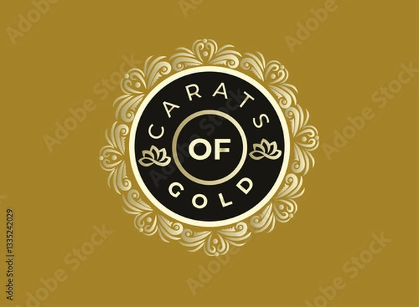 Obraz Creative Morden Gold Logo Design