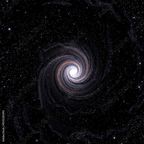Fototapeta Cortical Spiral Galaxy: Celestial Enigma Unveiled