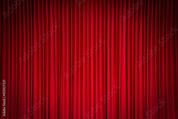 Obraz Czerwona kurtyna
