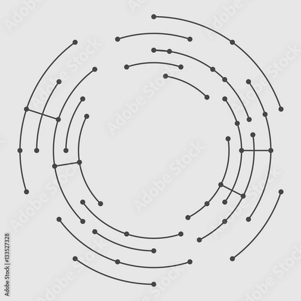 Obraz Abstract circle lines