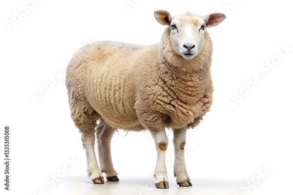 Obraz lleyn sheep isolated on white background