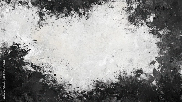 Fototapeta Abstract Monochrome Canvas: A Grungy, Textured Masterpiece