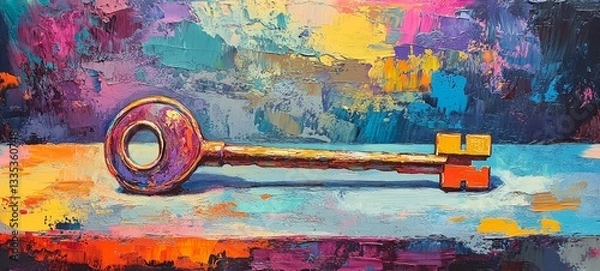 Obraz Lonely Key Without a Lock, Reactive Attachment Disorder