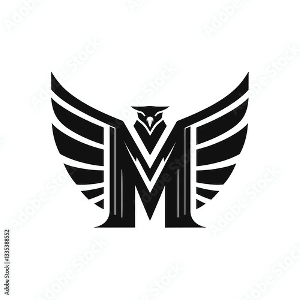 Fototapeta Black Eagle Logo Luxurious, Strong and Premium