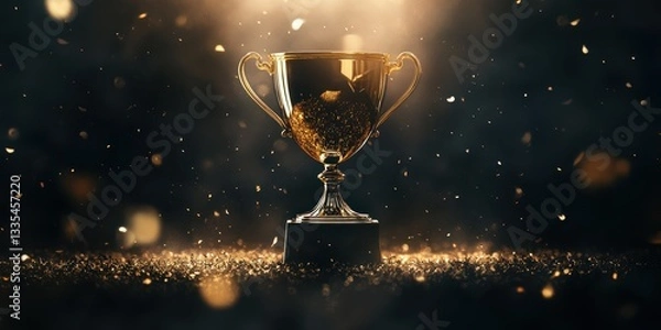 Obraz tournament winner announcement background, excitement, dark, gloomy 