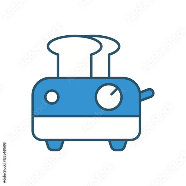 Obraz TOSTER vector icon stock illustration