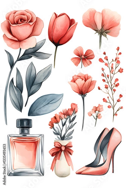 Obraz set of flowers