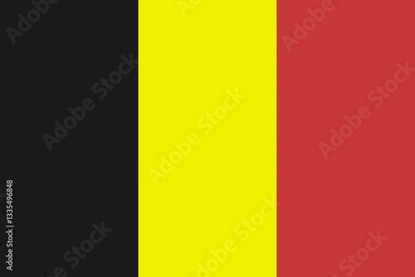 Obraz Belgium flag 2 length and 3 width