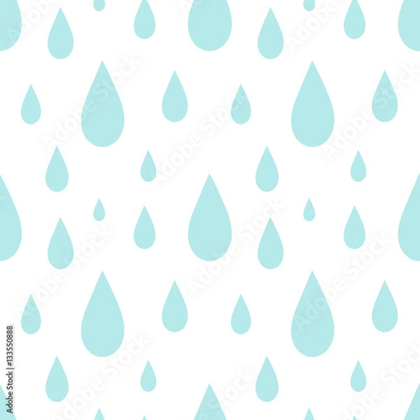 Fototapeta Rain seamless pattern