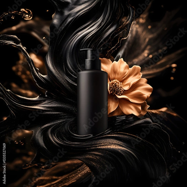 Obraz bottle with a flower