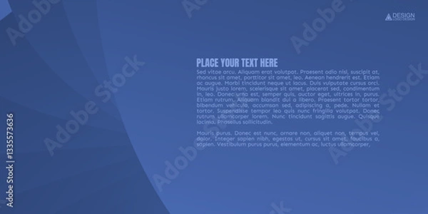 Obraz Abstract Blue Background with Lines and Digital Design Elements. A blue presentation background with a subtle gradient and text
