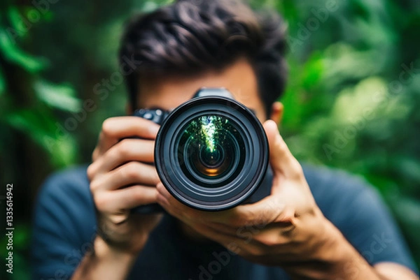 Obraz man with camera