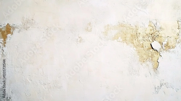 Fototapeta Wall Texture: Revealing the passage of time, a weathered wall's textural surface tells tales of resilience, degradation and renewal, adding a subtle charm to any space.