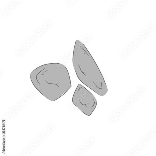 Fototapeta gray stone vector