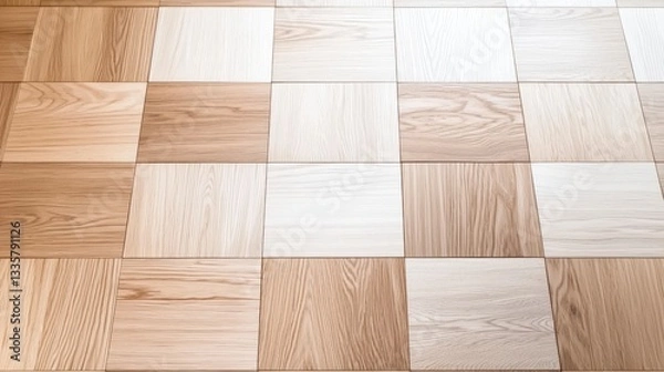 Fototapeta Seamless Wood Parquet Flooring Texture  High Res  Elegant Design Background