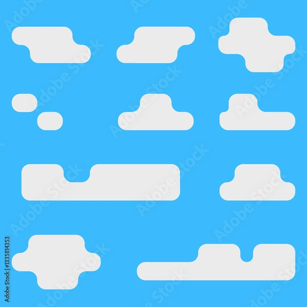 Obraz abstract flat design cloud