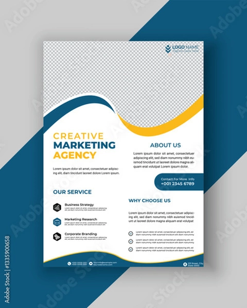 Obraz Vacation Corporate Flyer design template
