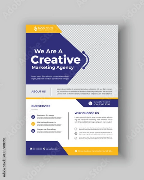 Obraz Corporate Flyer vector template