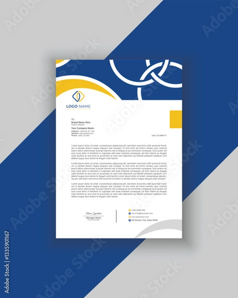 Obraz Corporate Letterhead  vector business template