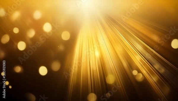 Obraz gold yellow gradient blur rays lights abstract background