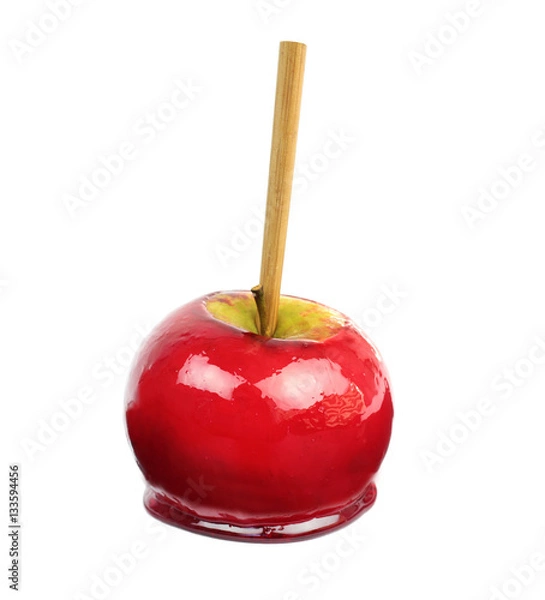 Obraz Candy apple isolated on white background