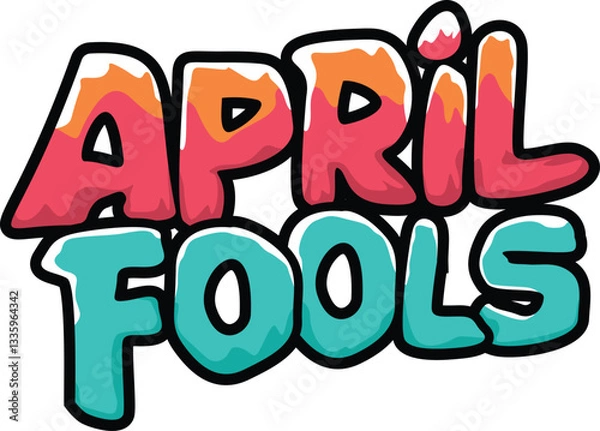 Fototapeta April Fools Graphic Design for April Fools Day Celebration
