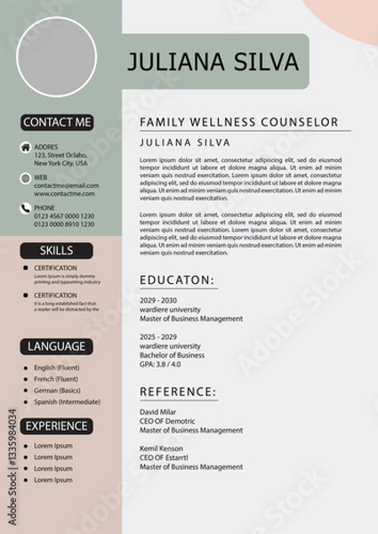 Obraz Design Your Future with a Modern Resume Template