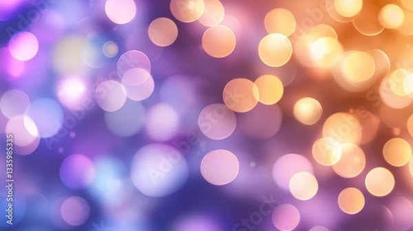 Obraz Bokeh and Light Particle Bokeh lights streaking across the frame, resembling light trails or shooting stars, adding a dynamic and energetic feel to motion graphics.