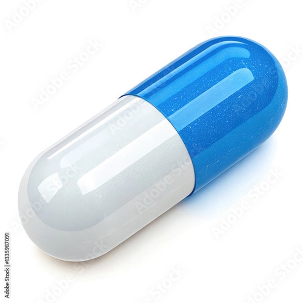 Fototapeta blue pill capsule