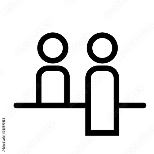 Obraz カウンターのピクトグラム