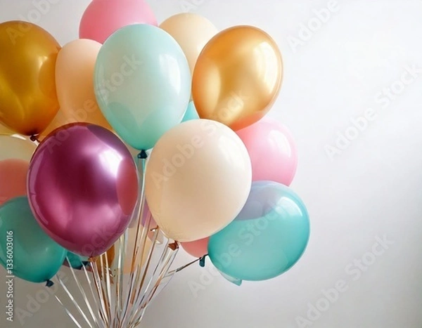 Fototapeta パーティの雰囲気の可愛らしい風船