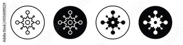 Fototapeta Algorithm vectors icons graphics pack