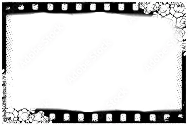 Obraz grunge film frame on a white background 