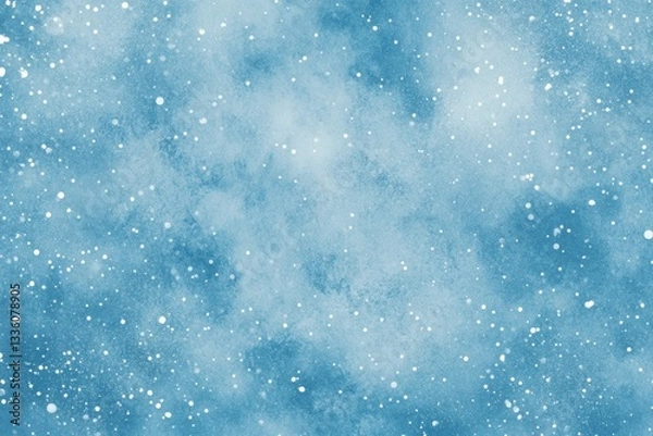 Fototapeta Winter sky,  soft  blue,  starry,  abstract,  cloudy