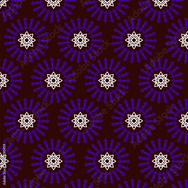 Obraz Slavic ethnic pattern vector , seamless pattern with flowers.