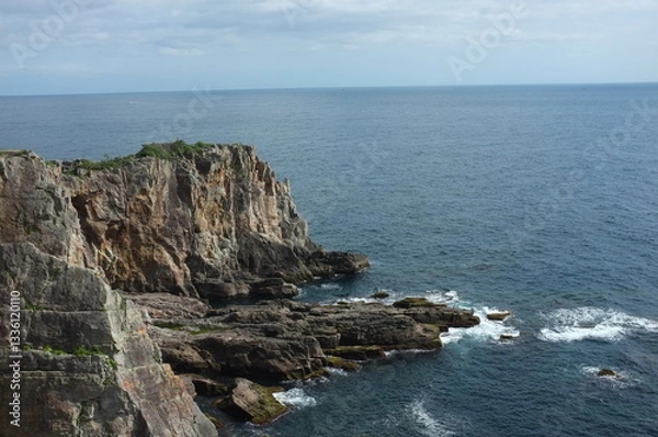 Fototapeta 【和歌山】白浜　三段壁の風景