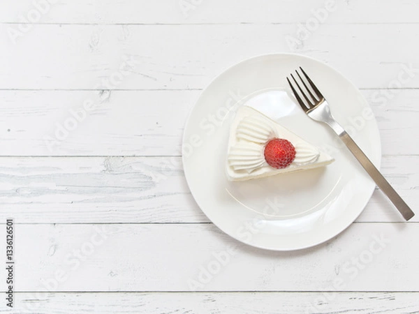 Obraz いちごのショートケーキ