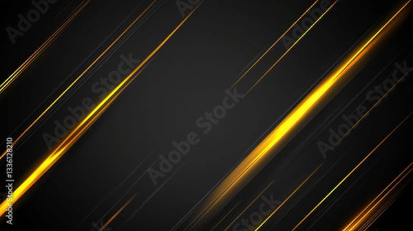 Obraz Black and gold speed motion background