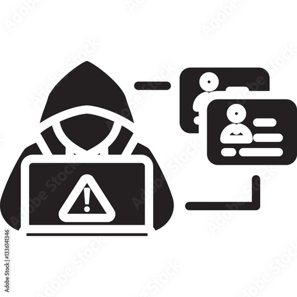 Obraz Forgery icon in Glyph Style. Simple Vector Design. Simple Vector Glyph Icon