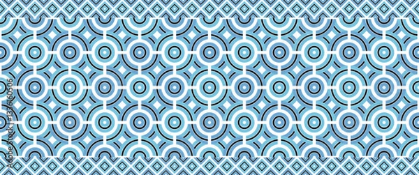 Fototapeta botswana pattern. mandala background. geometric texture for decoration. vector illustration