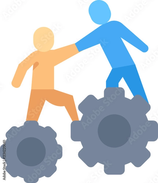 Fototapeta Collaboration icon