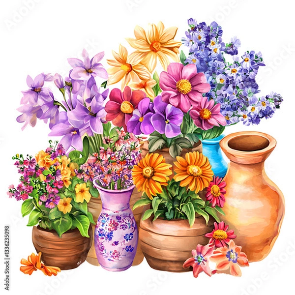 Obraz flowers in a pot