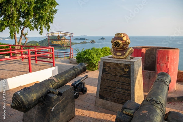 Fototapeta THAILAND CHONBURI SATTAHIP NAVY VIEW POINT
