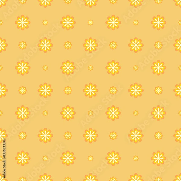 Obraz Textile design, geometric seamless pattern and for background.	